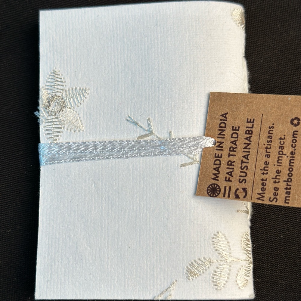 Matr Boomie tree free embroidered small writing books.